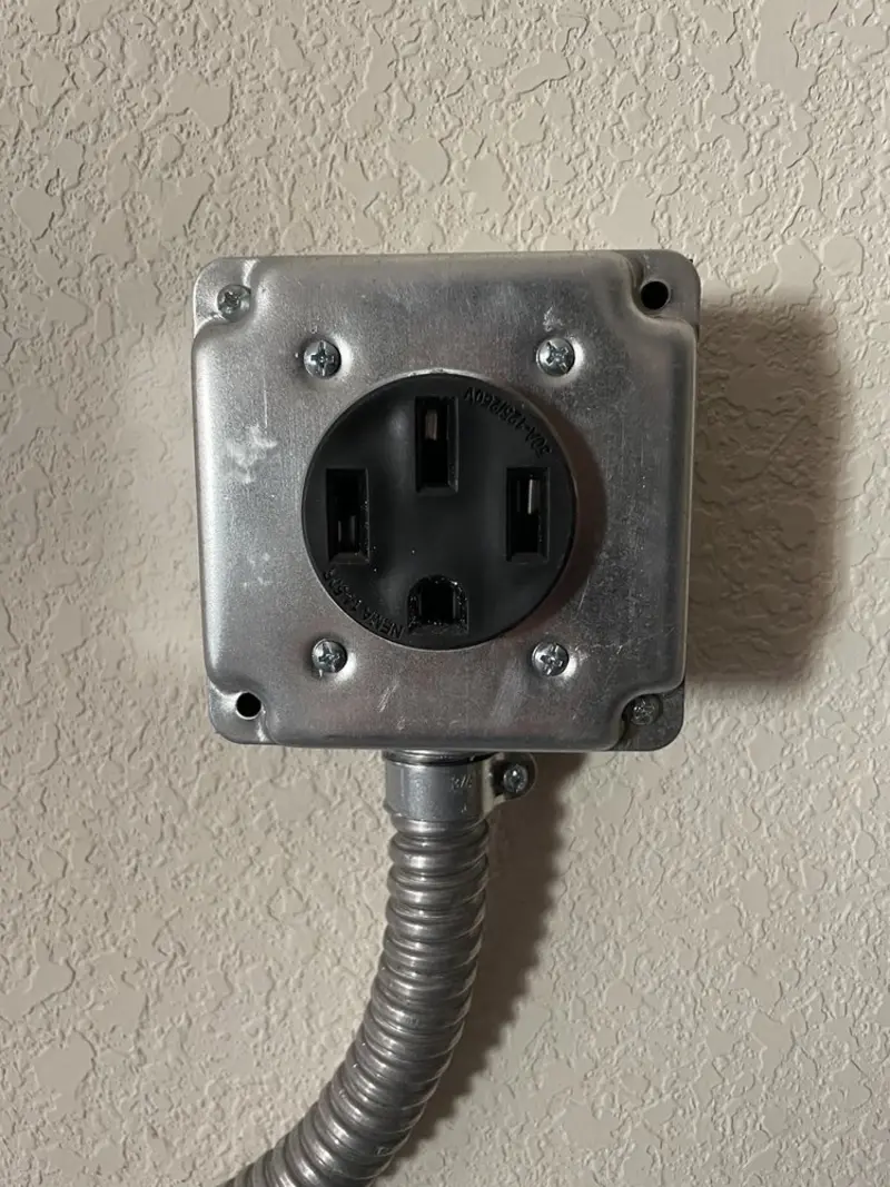 NEMA 14-50 outlet installed for Smart Home Electrical in Doraville